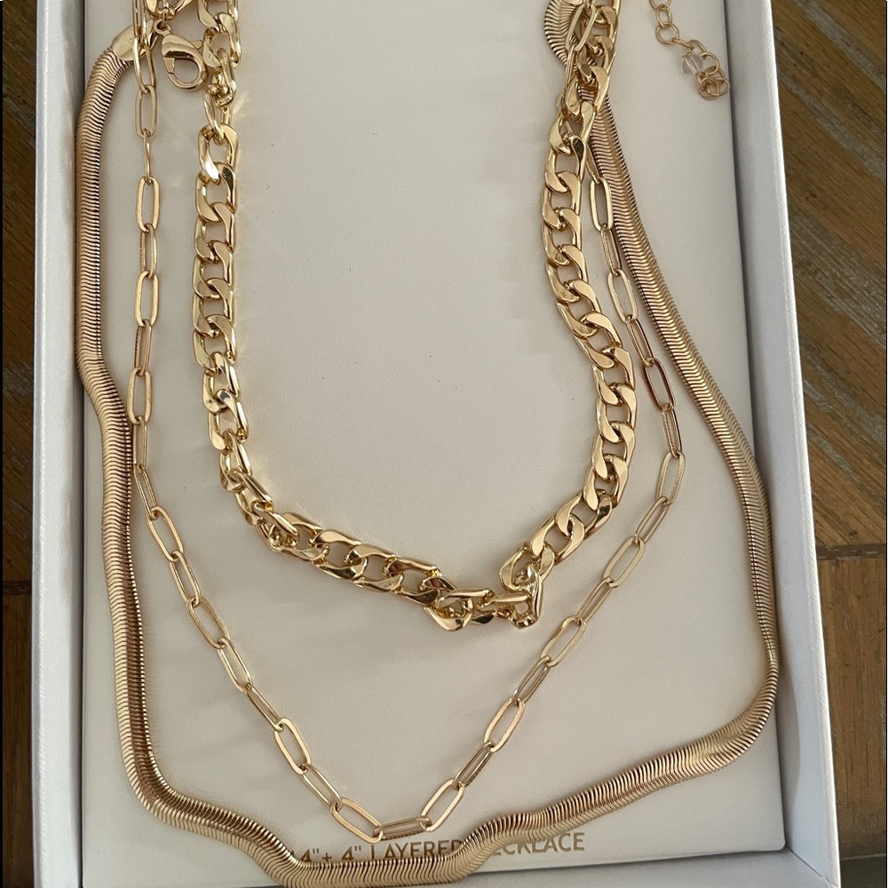 House of Harlow 1960 Gold Layered Necklace